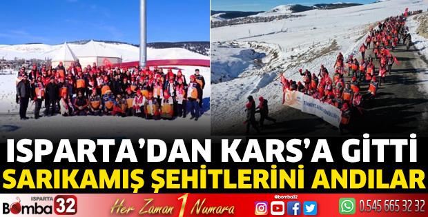 Isparta'dan Kars'a gitti