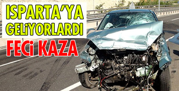 ISPARTALI AİLE KAZA YAPTI