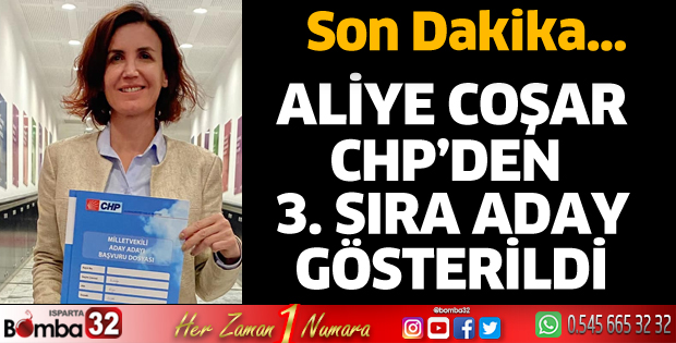 Ispartalı Aliye Coşar CHP'den aday oldu