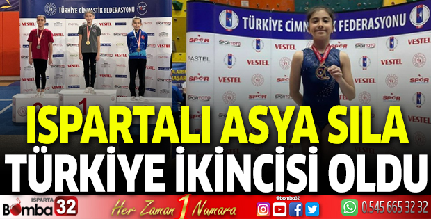 Ispartalı Asya Sıla Türkiye ikincisi oldu