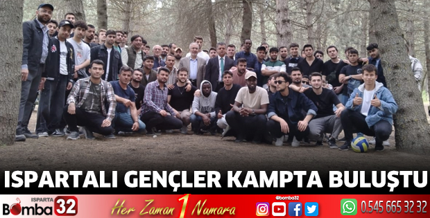 Ispartalı gençler kampta buluştu