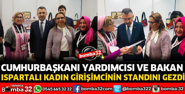 ISPARTALI KADIN GİRİŞİMCİNİN STANDINA BÜYÜK İLGİ