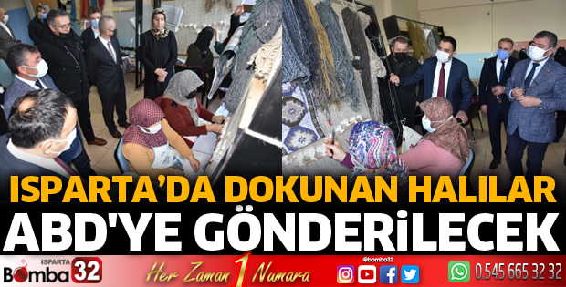 Ispartalı kadınların dokuduğu halılar ABD'de satılacak