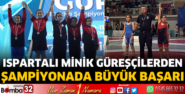 Ispartalı Minik Güreşçilerden Şampiyonada Büyük Başarı