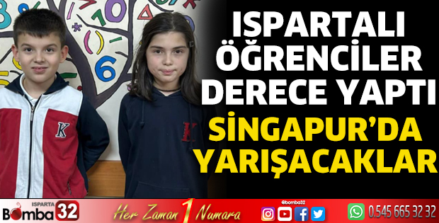 Ispartalı öğrencilerden derece