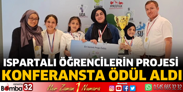 Ispartalı öğrencilerin projesi ödül aldı
