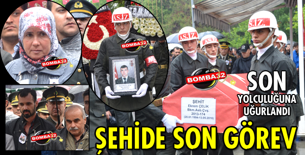 ISPARTALI ŞEHİT SON YOLCULUĞUNA UĞURLANDI