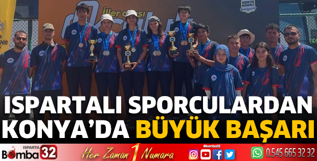Ispartalı sporculardan Konya'da büyük başarı 
