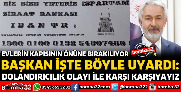 ISPARTALILAR DİKKAT BU TUZAĞA DÜŞMEYİN