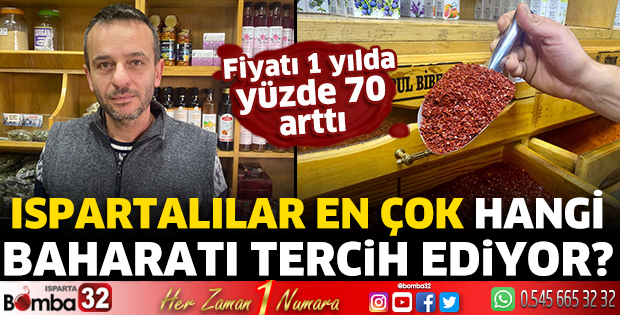 Ispartalılar en çok hangi baharatı tercih ediyor?