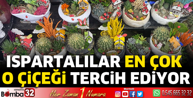 Ispartalılar en çok hangi çiçeği tercih ediyor