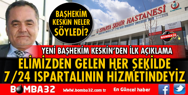 ISPARTALIYA EN İYİ HİZMET VERMEK İÇİN UĞRAŞACAĞIZ
