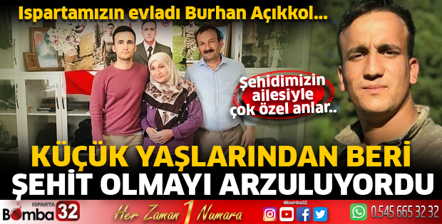 Ispartamızın evladı Burhan Açıkkol