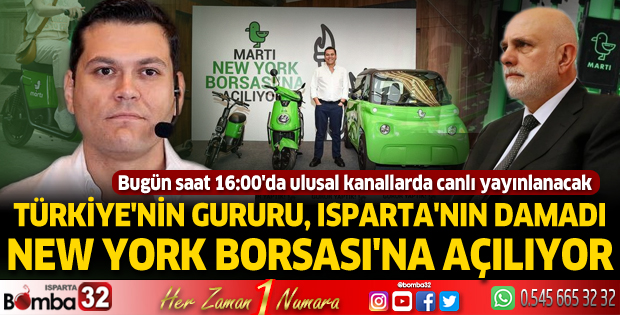 Isparta'nın damadı Oğuz Alper Öktem New York Borsası'na açılıyor