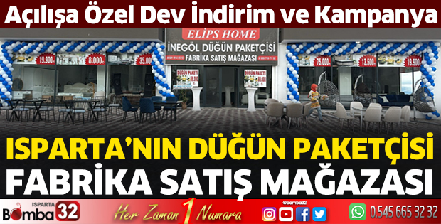 Isparta'nın düğün paketçisi açıldı 