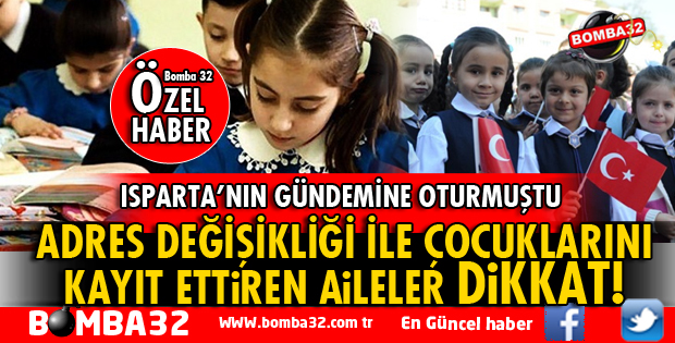 ISPARTA'NIN GÜNDEMİNE OTURAN SAHTE ADRES BEYANINDA FLAŞ GELİŞME