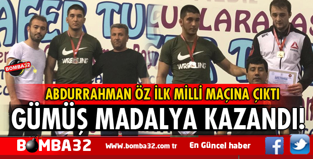 ISPARTA'NIN  GURURU ABDURRAHMAN ÖZ İLK MİLLİ MAÇINDA MADALYA KAZANDI