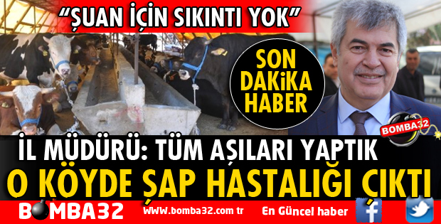 ISPARTA'NIN O KÖYÜNDE ŞAP HASTALIĞI TESPİT EDİLDİ