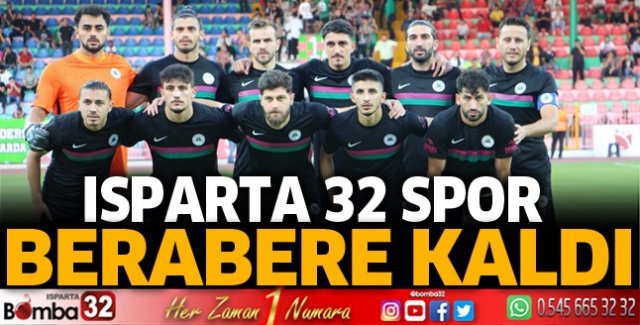 Ispartaspor berabere kaldı