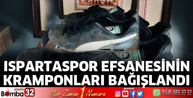 ISPARTASPOR EFSANESİNİN KRAMPONLARI BAĞIŞLANDI