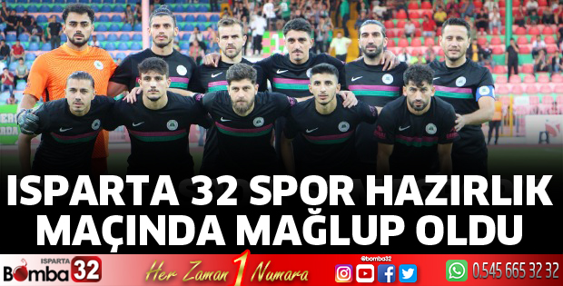 Ispartaspor hazırlık maçında kaybetti