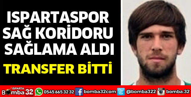 ISPARTASPOR SAĞ KORİDORU SAĞLAMA ALDI