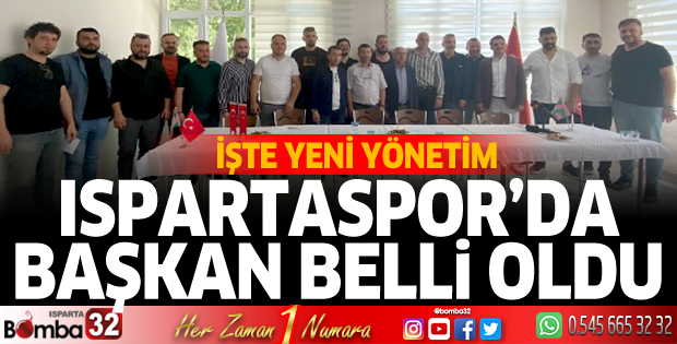 Ispartaspor'da yeni başkan belli oldu