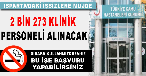 Isparta'ya 20 Kişi Alınacak