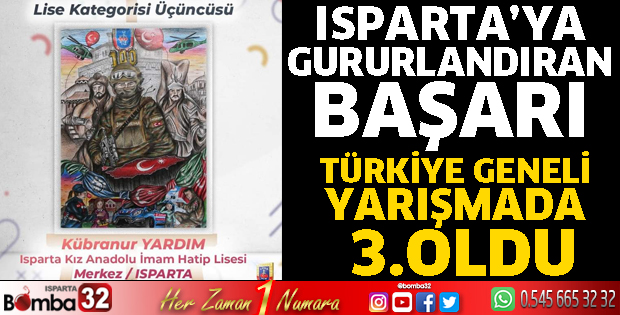 Isparta'ya gururlandıran başarı