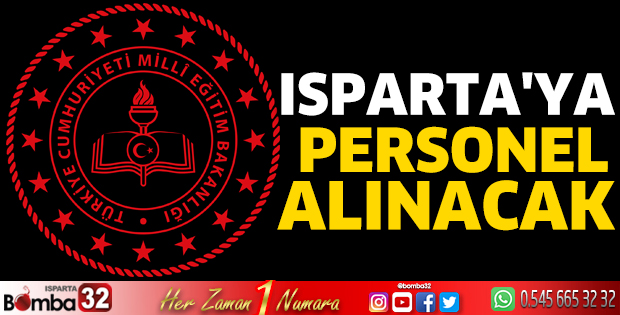 Isparta'ya personel alınacak