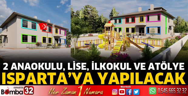 Isparta'ya 5 eğitim öğretim binası yapımı ihale tarihleri belli oldu