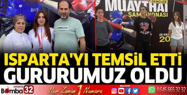 Isparta'yı temsil etti