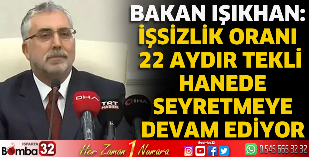 İşsizlik oranı 22 aydır tekli hanede seyretmeye devam ediyor