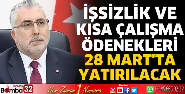 İşsizlik ve kısa çalışma ödenekleri 28 Mart'ta yatırılacak