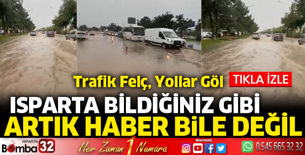 İstanbul Caddesi sağanak sonrası bildiğiniz gibi