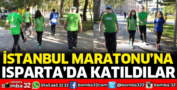 İSTANBUL MARATONU’NA ISPARTA’DA KATILDILAR