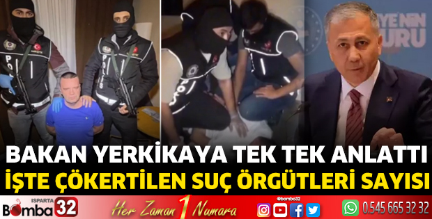 İşte 1 yılda çökertilen suç örgütü sayısı