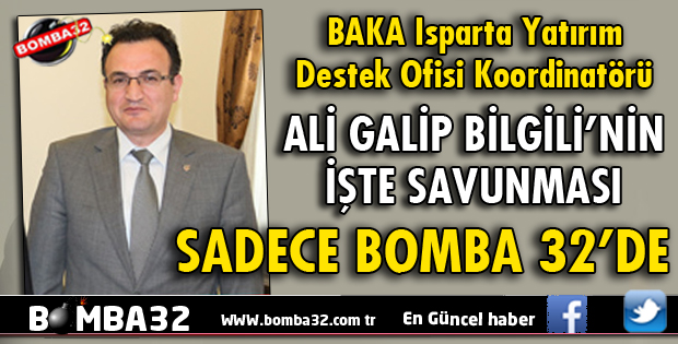 İŞTE ALİ GALİP BİLGİLİ'NİN SAVUNMASI
