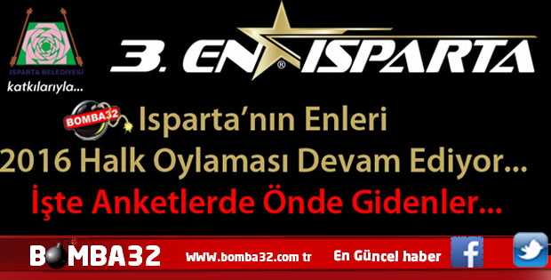 EN ISPARTA'DA İŞTE ANKETLERDE BİRİNCİ GİDENLER!