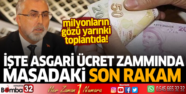 İşte asgari ücret zammında masadaki son rakam 