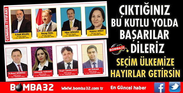 İŞTE CUMHUR İTTİFAKININ ADAYLARI