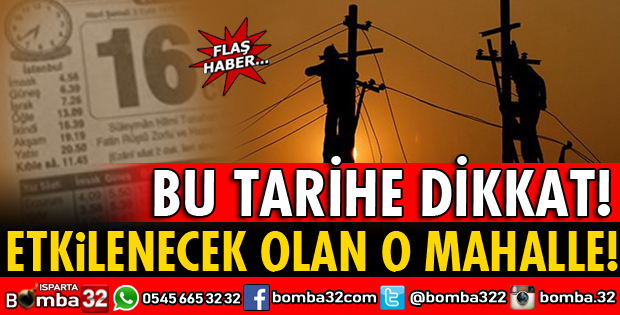 İŞTE ETKİLENECEK OLAN O MAHALLE