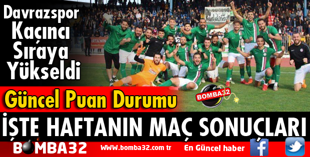 İŞTE LİGİN İLK YARISININ SON OYNANAN MAÇ SONUÇLARI