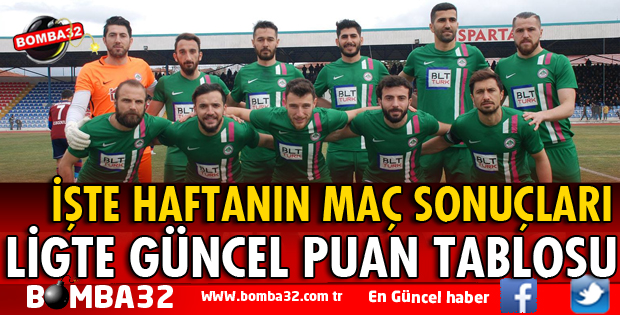 İŞTE MAÇ SONUÇLARI VE PUAN DURUMU