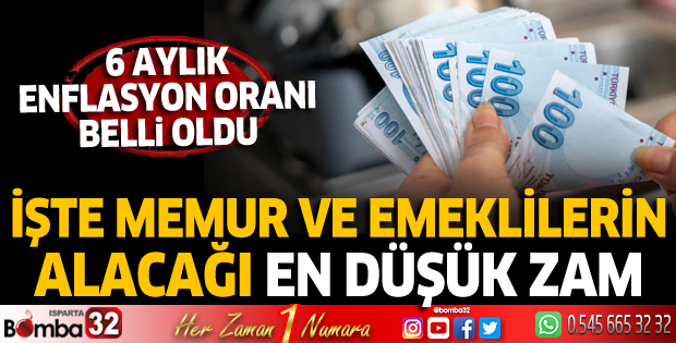 İşte memur ve emeklilerin alacağı en düşük zam