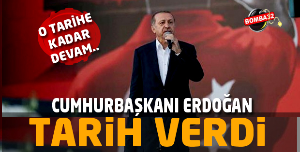 İŞTE O TARİH VERİLDİ 
