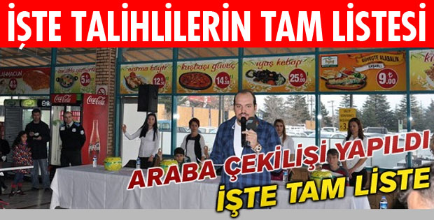 İŞTE ŞANSLI TALİHLİLER