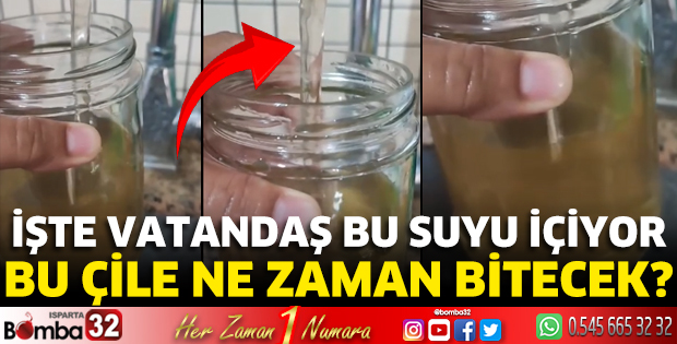 İşte vatandaş bu suyu içiyor