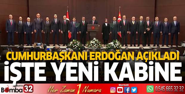 İşte yeni Cumhurbaşkanlığı Kabinesi