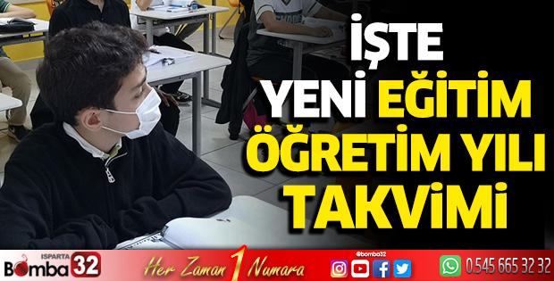 İşte yeni eğitim-öğretim yılı takvimi